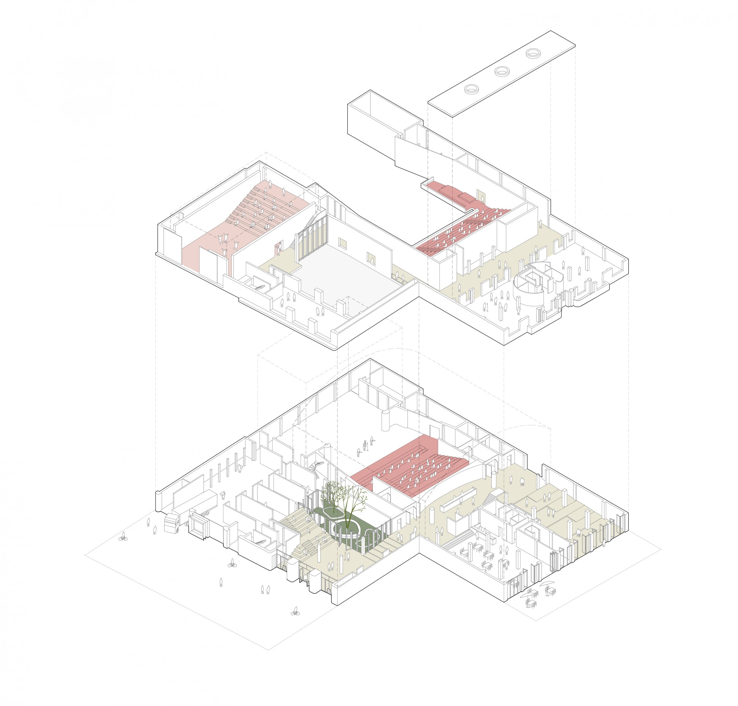 KTB19- exploded view-foyer-kleur zaal