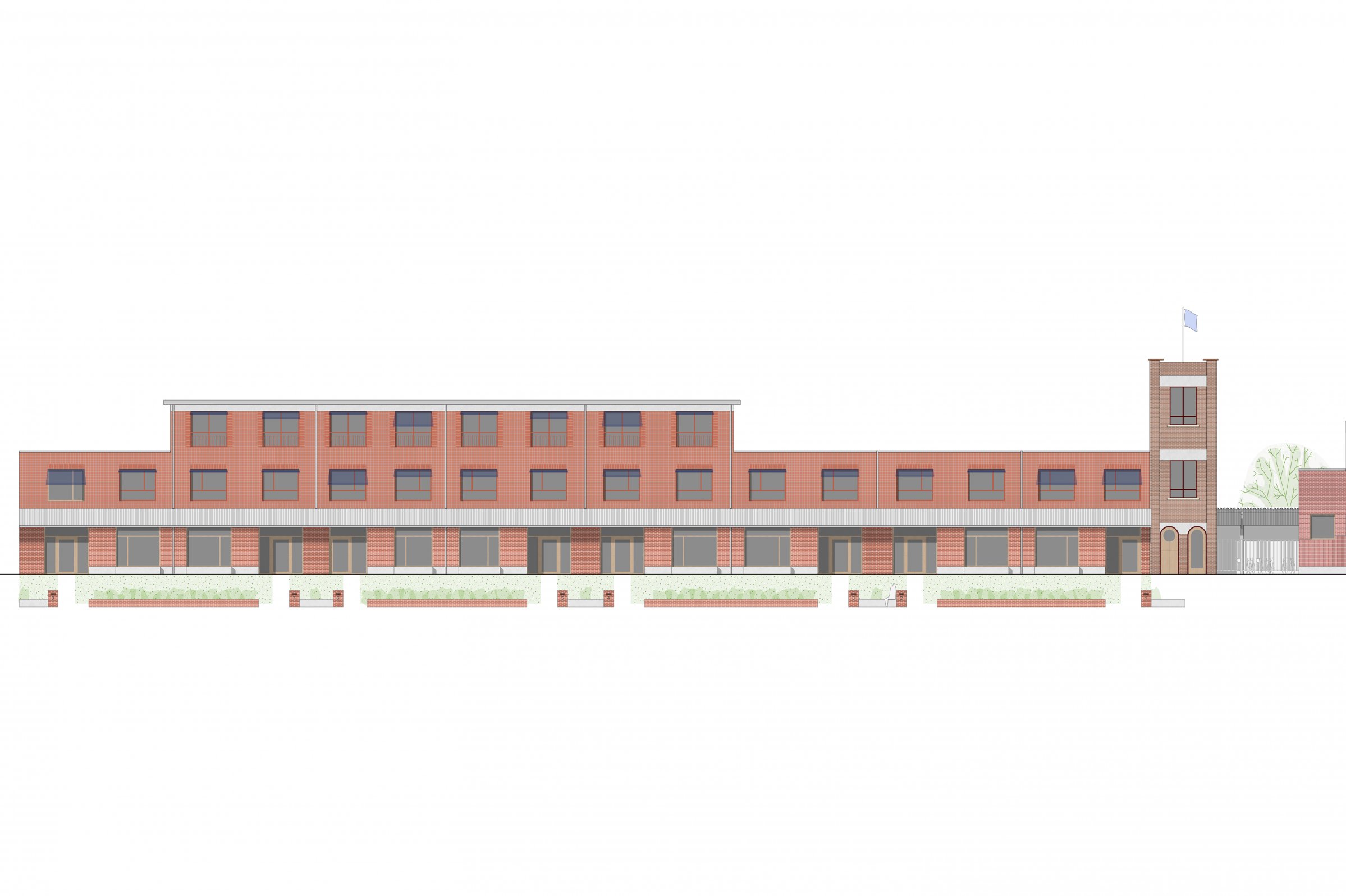 SBM21.600 S-230316 gevel rijwoningen 